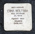 Stolperstein für Erna Wolfram