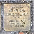 Stolperstein in Oedheim für Wilhelmine Mergentheimer (4. September 2019)