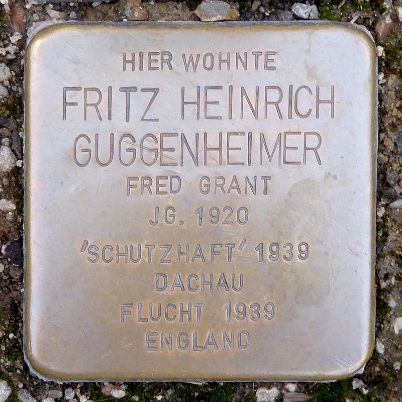 Stolperstein für Fritz Heinrich Guggenheimer (1920) in Memmingen.jpg