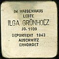 Stumbling stone for Ilga Grünholz (Sülzgürtel 43)