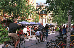 Storgatan på sommaren.