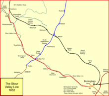 The Stour Valley Line and the Grand Junction route Stour valley line.png