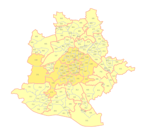 Click me! Municipalities and Districts of Stuttgart