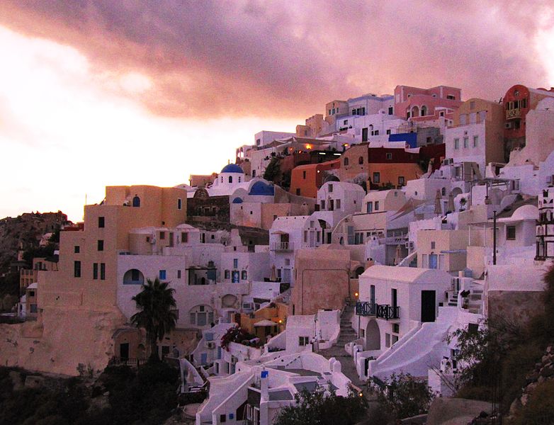 File:Sunset over Oia - Santorini.jpg