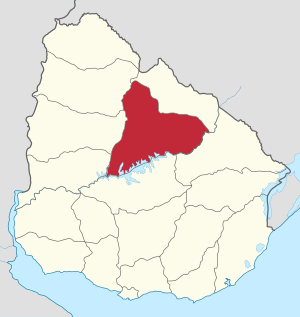 Položaj departmana na karti Urugvaja.