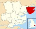 Tendring district within Essex