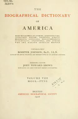 The Biographical Dictionary of America, vol. 08.djvu