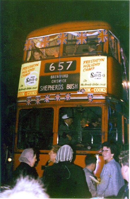 The last trolleybus on 8 May 1962