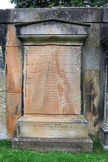 La tomba della famiglia Stevenson, Dean Cemetery, Edimburgo.jpg