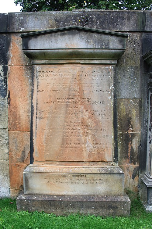 The Stevenson family grave, Dean Cemetery, Edinburgh