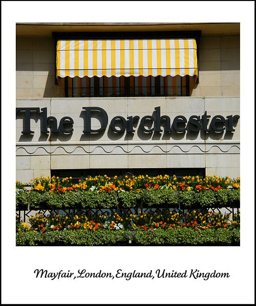 File:The beautiful Dorchester Hotel in London Mayfair, England United Kingdom. One of the most recognized and luxurious hotels on the planet. Enjoy! ) (4579366779).jpg