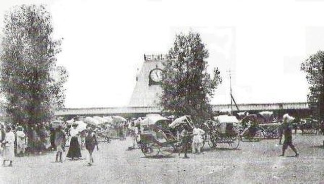 Entrance to Nairobi railway station in 1899