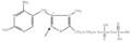 Molécula completa do TPP. A frecha indica o protón ácido.