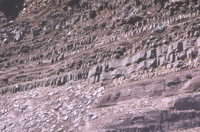 Layers of Torridonian sandstone exposed near Diabaig