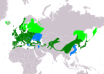 Troglodytes troglodytes – Verbreitung