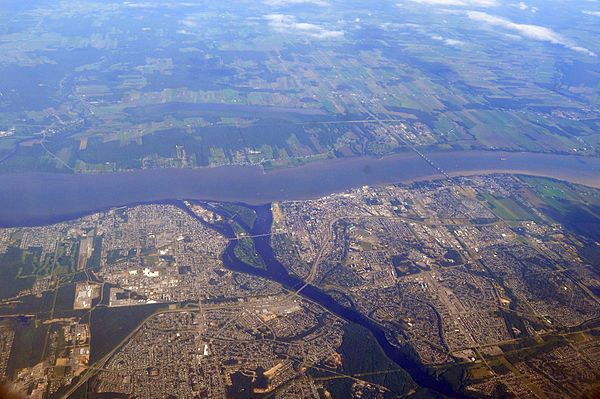 Trois-Rivières aerial view