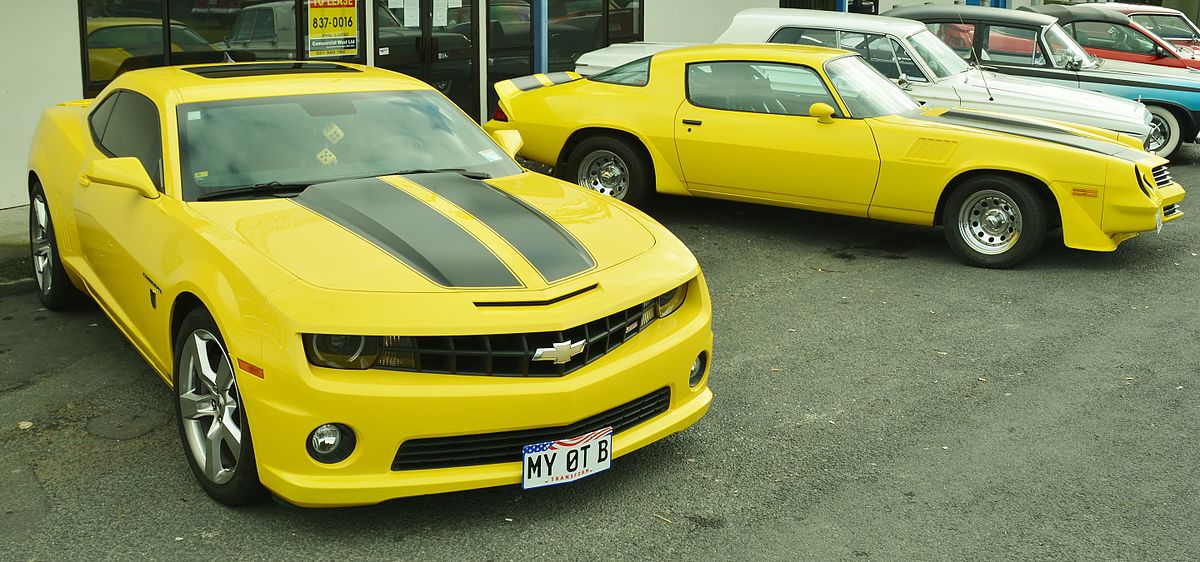 Yellow 2. MCFARLAND Yellow Camaro.