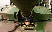 Type 99 MBT - drivers position