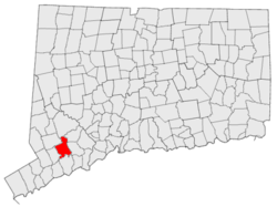 Location in Connecticut