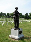 The monument to the United States Colored Troops at Nashville National Cemetery