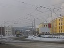 Novokuznetskin kaupunkia talvella.