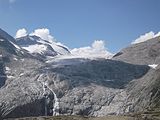 Ausblick auf den Mandrone-Gletscher vom Rifugio Mandrone (2010)