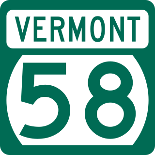 <span class="mw-page-title-main">Vermont Route 58</span> State highway in Franklin and Orleans counties in Vermont, US
