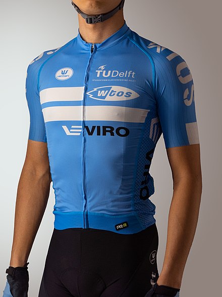 A modern summer, tight-fitting cycling jersey.