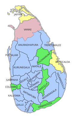 Mehrheiten (stimmenstärkste Parteien) in den 22 Wahlkreisen:[1] United National Party (UNP) People’s Alliance (PA) Tamil United Liberation Front (TULF) Tamil Eelam Liberation Organisation (TELO)