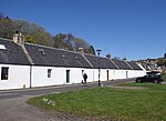 Walking past the white cottages (Henrietta Street, Avoch) (geograph 7176910).jpg