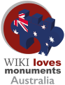 wmau:File:Wiki loves monuments Australia logo.svg