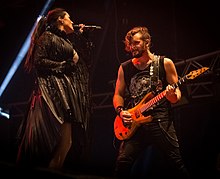 den Adel and Helleblad at the 2015 Wacken Open Air. Within Temptation - Wacken Open Air 2015-2116.jpg