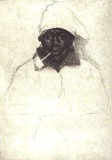 Woman with Pipe. Etching, 1975. Collection of The Phillips Collection, Washington, D.C. Woman with Pipe.jpg