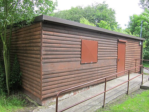 Wooden cabin at Rivacre Valley Country Park