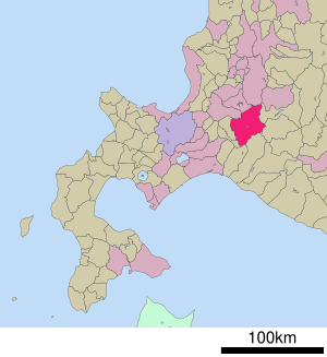 Localização de Yūbaris na prefeitura