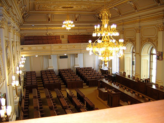 Session room of the Chamber of Deputies