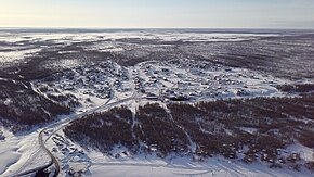 Село Сутуруоха в Якутии, вид сверху