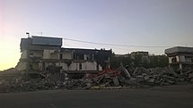 Разрушенное здание автовокзала. 14 мая 2017 года