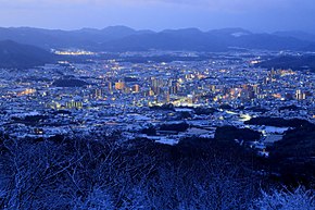 Город Хигасихиросима зимой