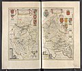 ((a)) Bedfordiensis Comitatvs; ((b)) Bvckinghamiensis Comitatvs - Atlas Maior, vol 5, map 17 - Joan Blaeu, 1667 - BL 114.h(star).5.(17).jpg