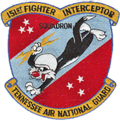 Sylvester as emblem of the 151st Fighter-Interceptor Squadron