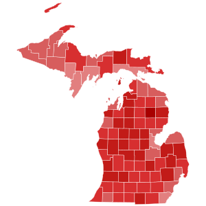 1928 United States Senate Election in Michigan by County.svg