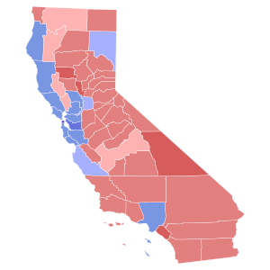 1986 United States Senate election in California results map by county.svg