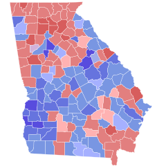 2006 Georgia Public Service Commission election First round results.svg