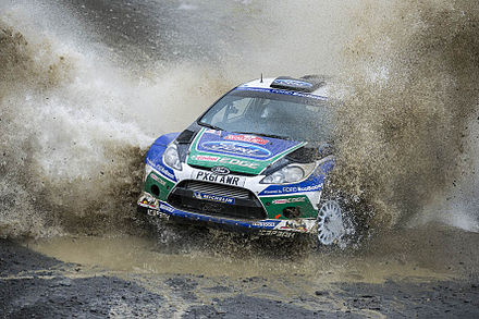 2012 Wales Rally GB water splash