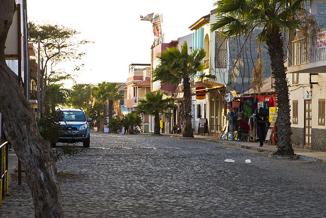 The Mainstreet in Santa Maria, Cabo Verde