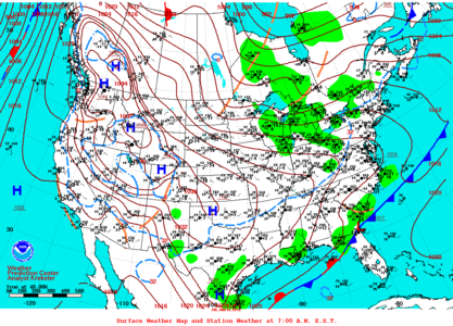 2016-01-01 Surface Weather, NOAA.