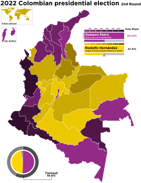 2022 Colombian presidential election - Second Round.svg