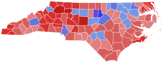 2022 North Carolina Court of Appeals Seat 8 election results map by county.svg