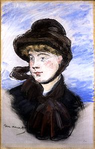 Jeune femme au chapeau marron (également connue sous le nom d'Una Parisina), 1882, Collection du Musée Soumaya, Fondation Carlos Slim, Mexique
